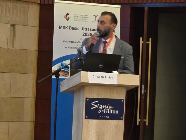 د. ليث العملة يحاضر في دورة السونار العضلي الهيكلي الأساسية 2026 في عمّان